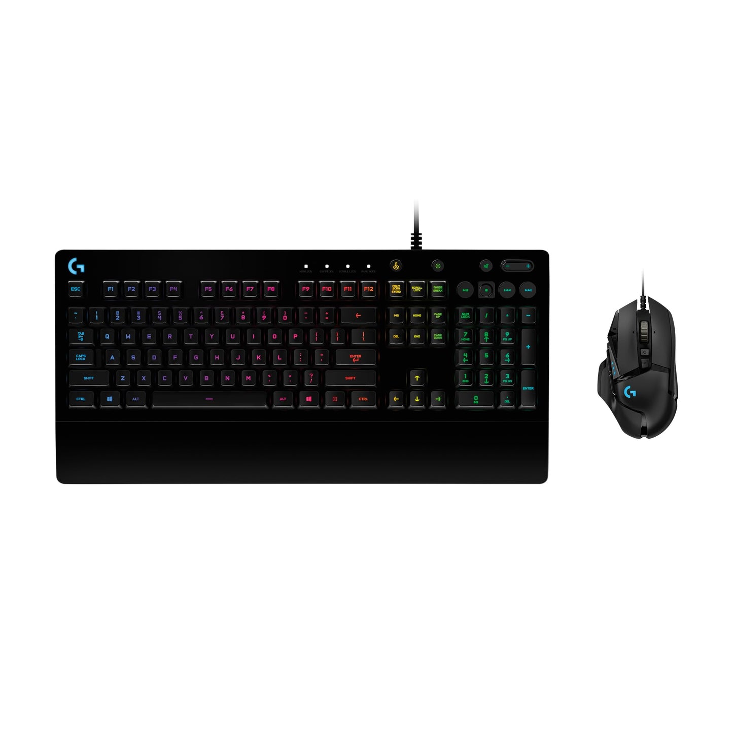 Logitech G502 Hero Wired Gaming Mouse and G213 RGB Gaming Keyboard - mice with programmable Buttons and Adjustable Weights - Customizable Backlit Keyboard with Tactile Keys - PC/Laptops