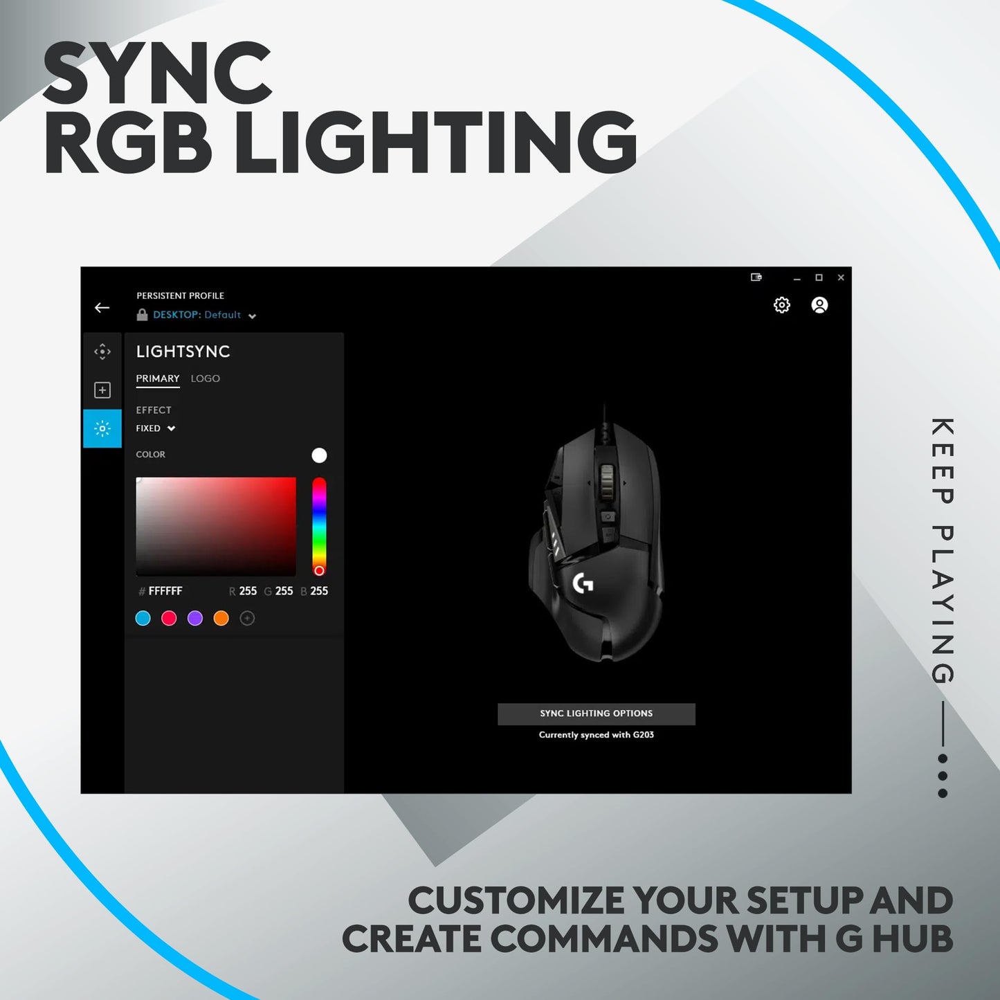 Logitech G502 Hero Wired Gaming Mouse and G213 RGB Gaming Keyboard - mice with programmable Buttons and Adjustable Weights - Customizable Backlit Keyboard with Tactile Keys - PC/Laptops