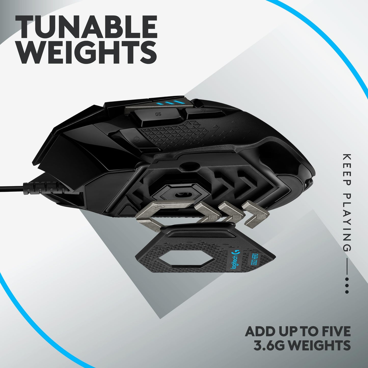 Logitech G502 Hero Wired Gaming Mouse and G213 RGB Gaming Keyboard - mice with programmable Buttons and Adjustable Weights - Customizable Backlit Keyboard with Tactile Keys - PC/Laptops