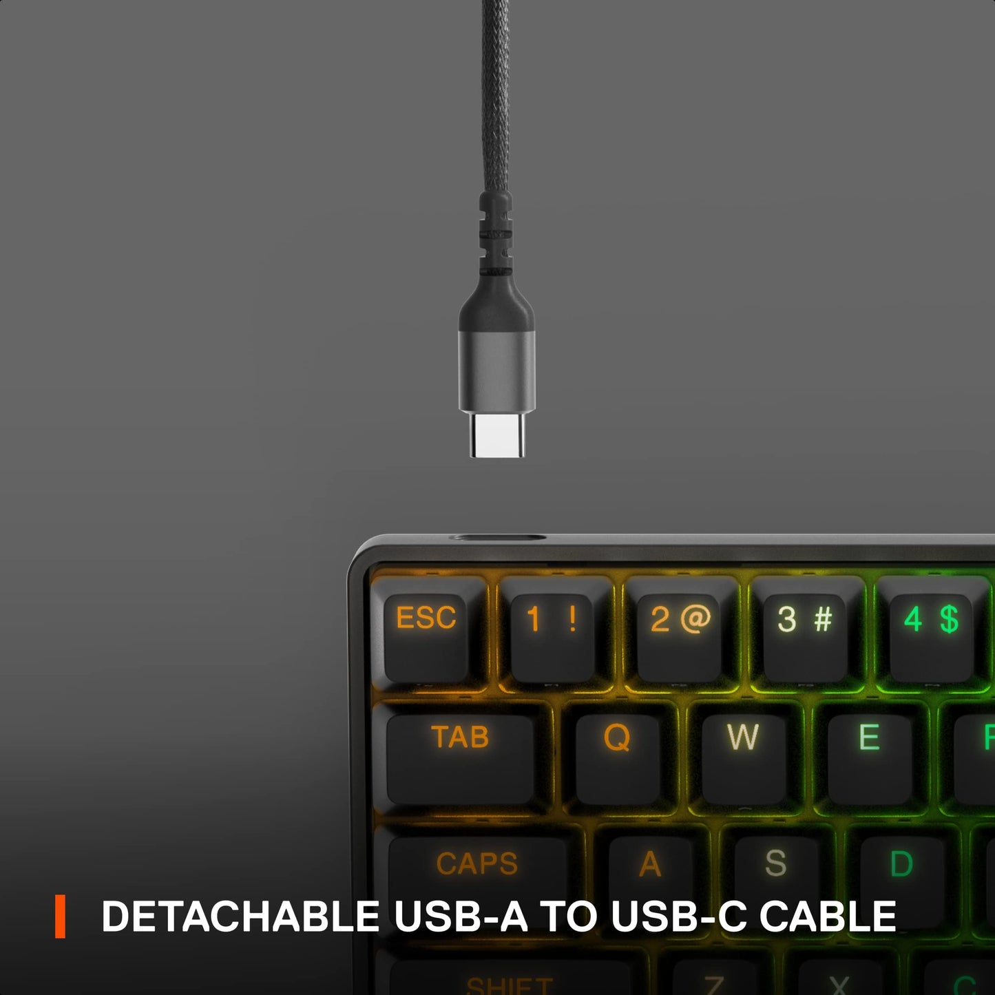 SteelSeries Apex Pro Mini HyperMagnetic Gaming Keyboard – Adjustable Actuation – Compact 60% Form Factor – RGB – PBT Keycaps – USB-C