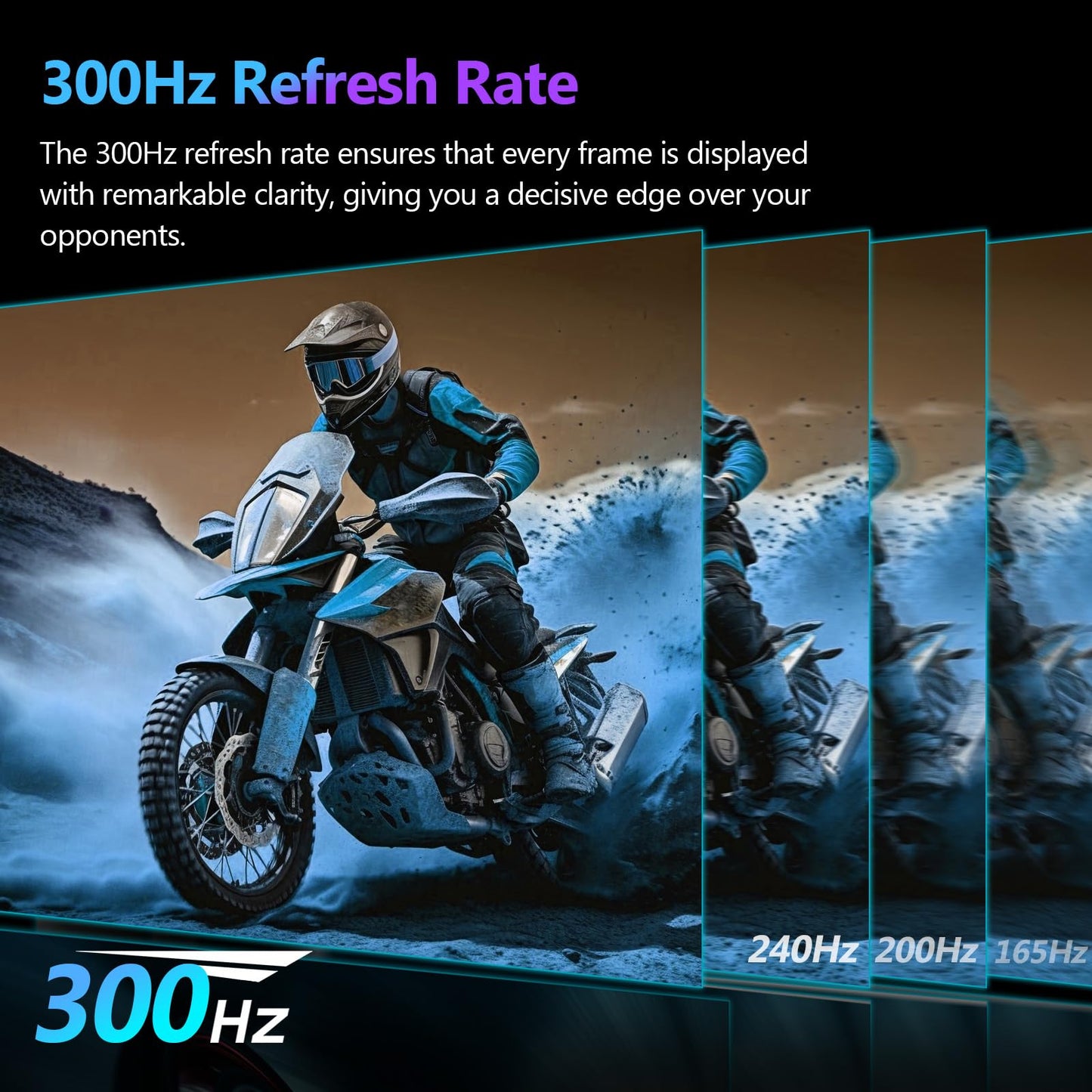 Z-Edge 27 Inch Curved Gaming Monitor 300Hz, 1ms 16:9 FHD 1080P Frameless, UG27S Freesync Eye Care, 2Display Port, 2HDMI