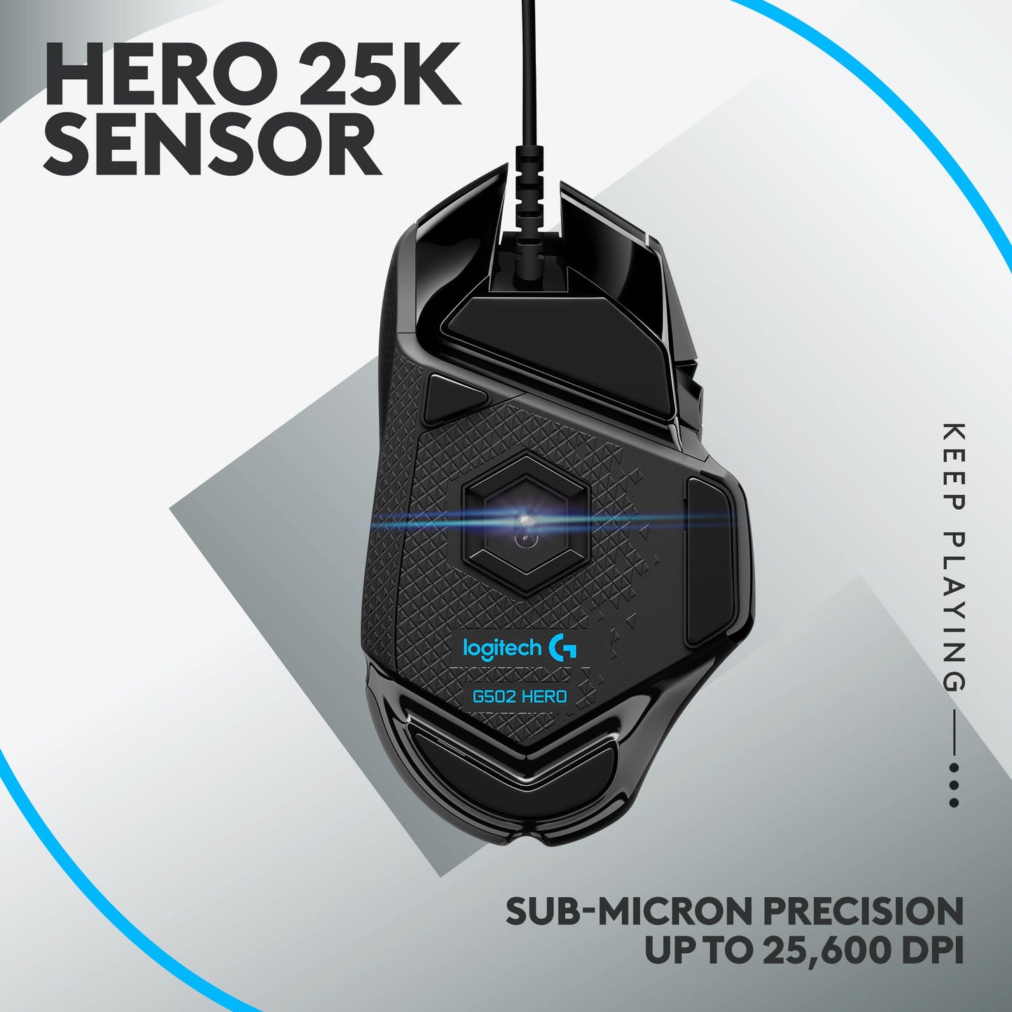 Logitech G502 Hero Wired Gaming Mouse and G213 RGB Gaming Keyboard - mice with programmable Buttons and Adjustable Weights - Customizable Backlit Keyboard with Tactile Keys - PC/Laptops