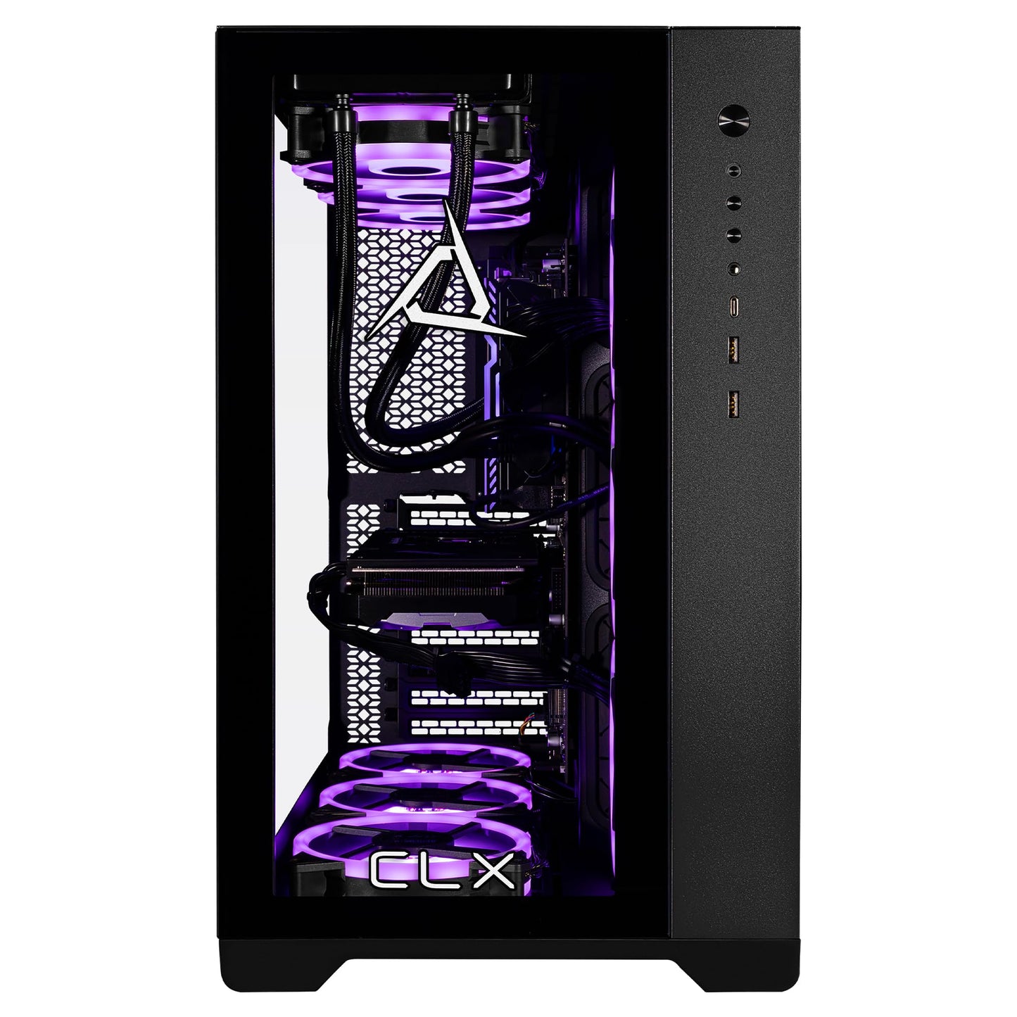 CLX Set Gaming Desktop - Liquid Cooled Intel Core i9 13900KF 3GHz 24-Core Processor, 64GB DDR5 Memory, GeForce RTX 4070 12GB GDDR6X Graphics, 2TB SSD, 6TB HDD, WiFi, Windows 11 Home 64-bit