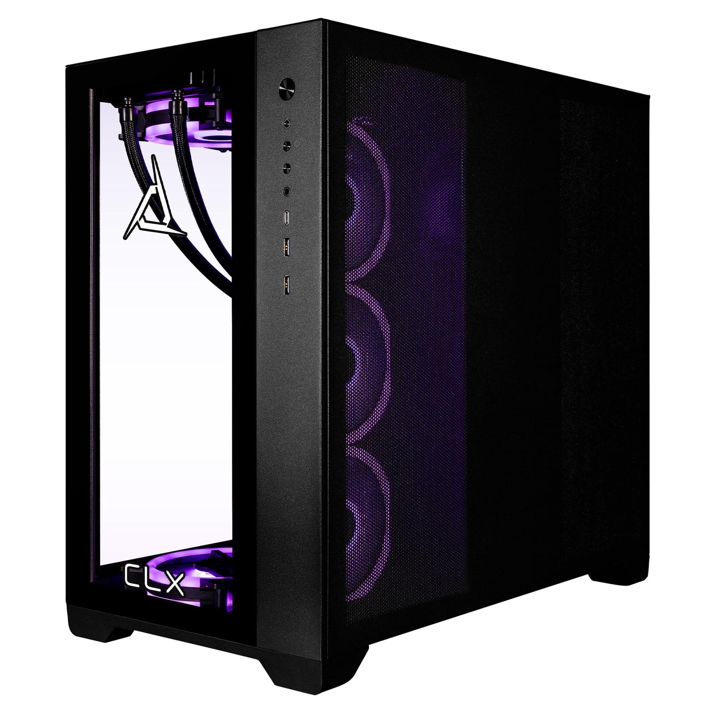 CLX Set Gaming Desktop - Liquid Cooled Intel Core i9 13900KF 3GHz 24-Core Processor, 64GB DDR5 Memory, GeForce RTX 4070 12GB GDDR6X Graphics, 2TB SSD, 6TB HDD, WiFi, Windows 11 Home 64-bit