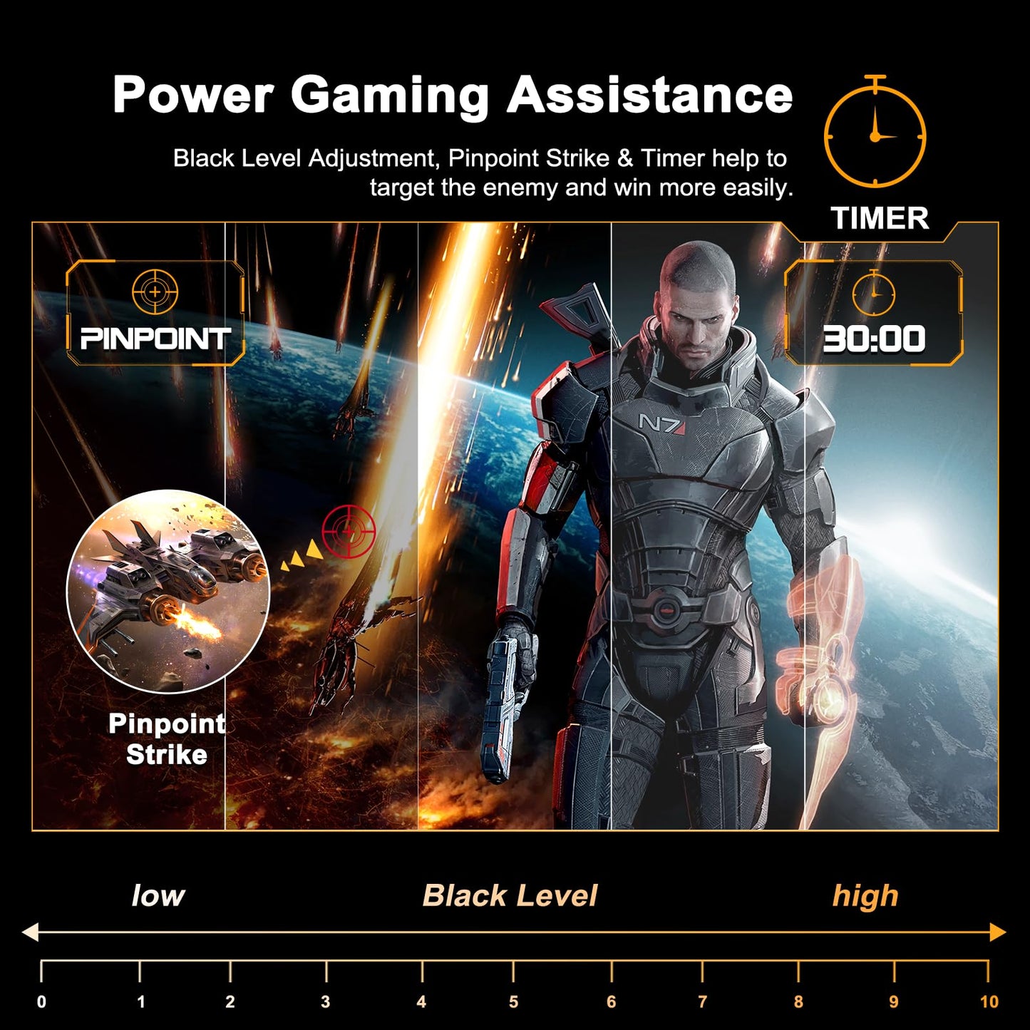 SANSUI 24 Inch Curved Gaming Monitor up to 180Hz MPRT 1ms with Built-in Speakers,FHD 1080P Computer Monitor Freesync 130% sRGB HDR,HDMI DP Ports VESA Mount Metal Stand(ES-G24C1 HDMI Cable Included)