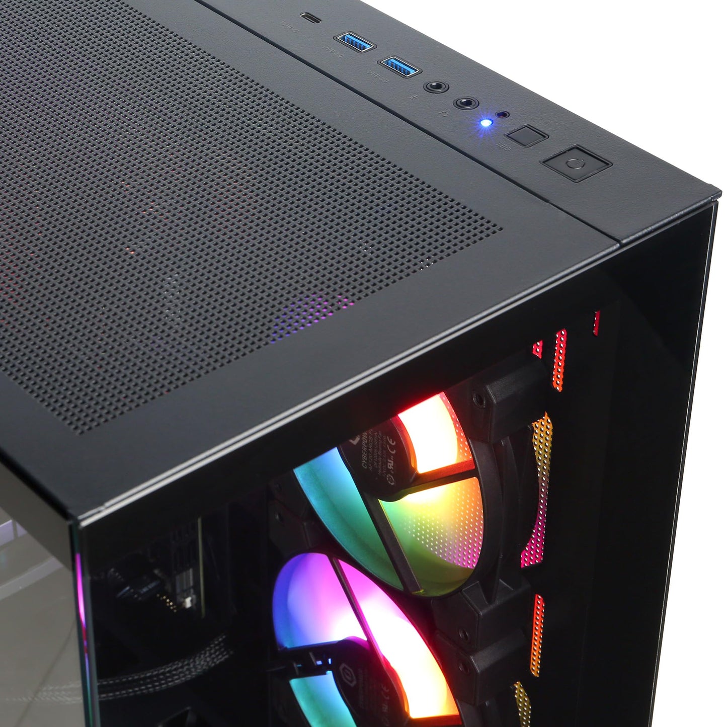 CyberPowerPC Gamer Master Gaming PC, AMD Ryzen 7 8700F 4.1GHz, GeForce RTX 4060 Ti 8GB, 16GB DDR5, 1TB PCIe Gen4 SSD, WiFi Ready & Windows 11 Home (GMA2900A)