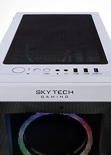 Skytech Gaming Chronos Gaming PC Desktop – Intel Core i5 12600K 3.7 GHz, RTX 3070, 1TB NVME SSD, 16G DDR4 3200, 650W Gold PSU, AC Wi-Fi, Windows 10 Home 64-bit