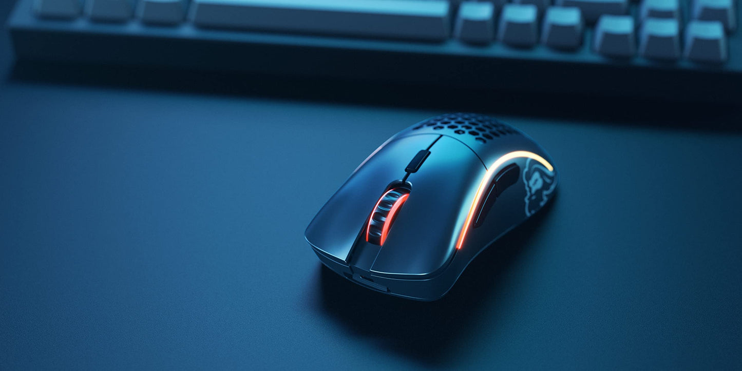 Glorious Model D Wireless Gaming Mouse - 69g Superlight, Lag Free 2.4Ghz Wireless, Up to 71 Hour Battery, RGB, BAMF Sensor, Ergonomic, 6 Buttons - Matte Black