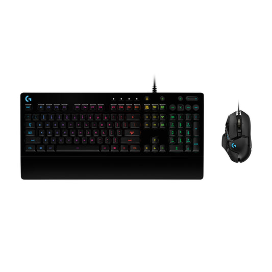 Logitech G502 Hero Wired Gaming Mouse and G213 RGB Gaming Keyboard - mice with programmable Buttons and Adjustable Weights - Customizable Backlit Keyboard with Tactile Keys - PC/Laptops
