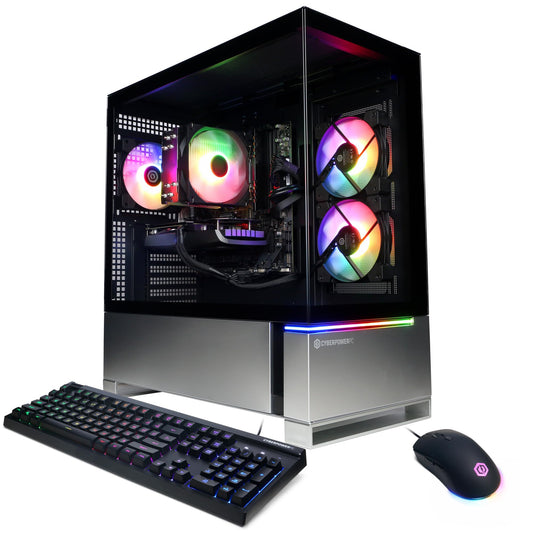 CyberPowerPC Gamer Master Gaming PC, AMD Ryzen 7 8700F 4.1GHz, GeForce RTX 4060 Ti 8GB, 16GB DDR5, 1TB PCIe Gen4 SSD, WiFi Ready & Windows 11 Home (GMA2900A)