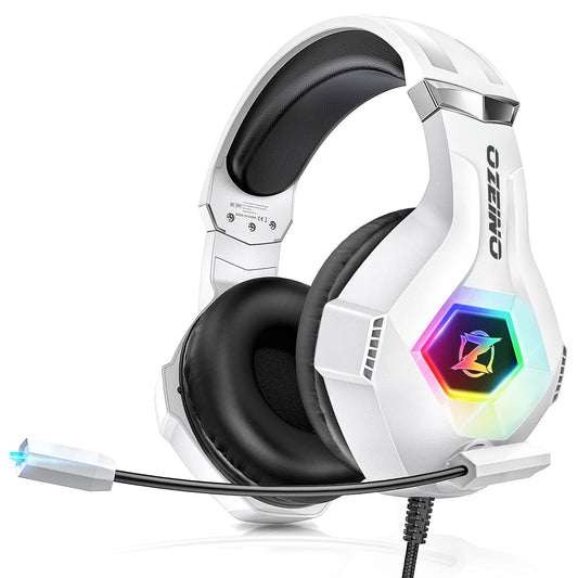 Ozeino Gaming Headset for PC, Ps4, Ps5, Xbox Headset with 7.1 Surround Sound, Gaming Headphones with Noise Cancelling Mic, Over Ear Headphones for Switch, GEM Box, Atari 2600 System, Sega Game Gear