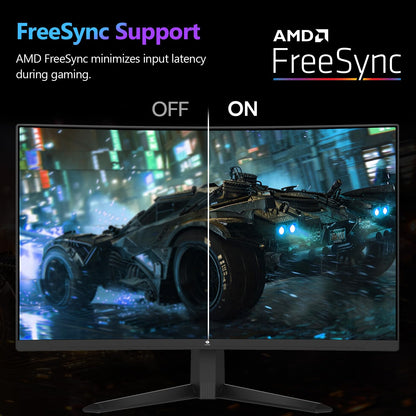 Z-Edge 27 Inch Curved Gaming Monitor 300Hz, 1ms 16:9 FHD 1080P Frameless, UG27S Freesync Eye Care, 2Display Port, 2HDMI