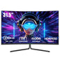 TITAN ARMY 32 Inch 240Hz 1440P Gaming Monitor Curved, 2K QHD 2560 x 1440 1ms, Adaptive Sync, 1500R Frameless VA, 124% sRGB, HDMI 2.1, DisplayPort 1.4, HDR400, Low Blue Light, VESA 75 * 75, C32C1S