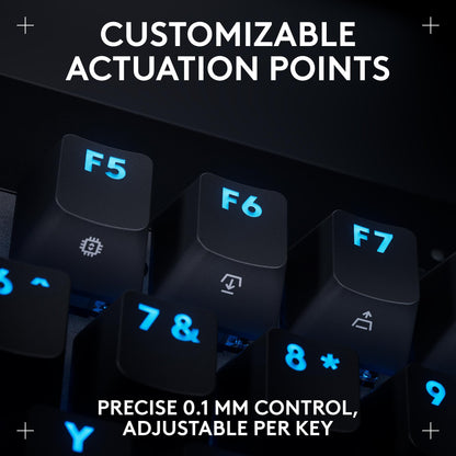 Logitech G PRO X TKL Rapid Tenkeyless Wired Gaming Keyboard with Magnetic Analog Switches, Rapid Trigger Mode, Adjustable Actuation, and Customizable RGB Lighting - Black