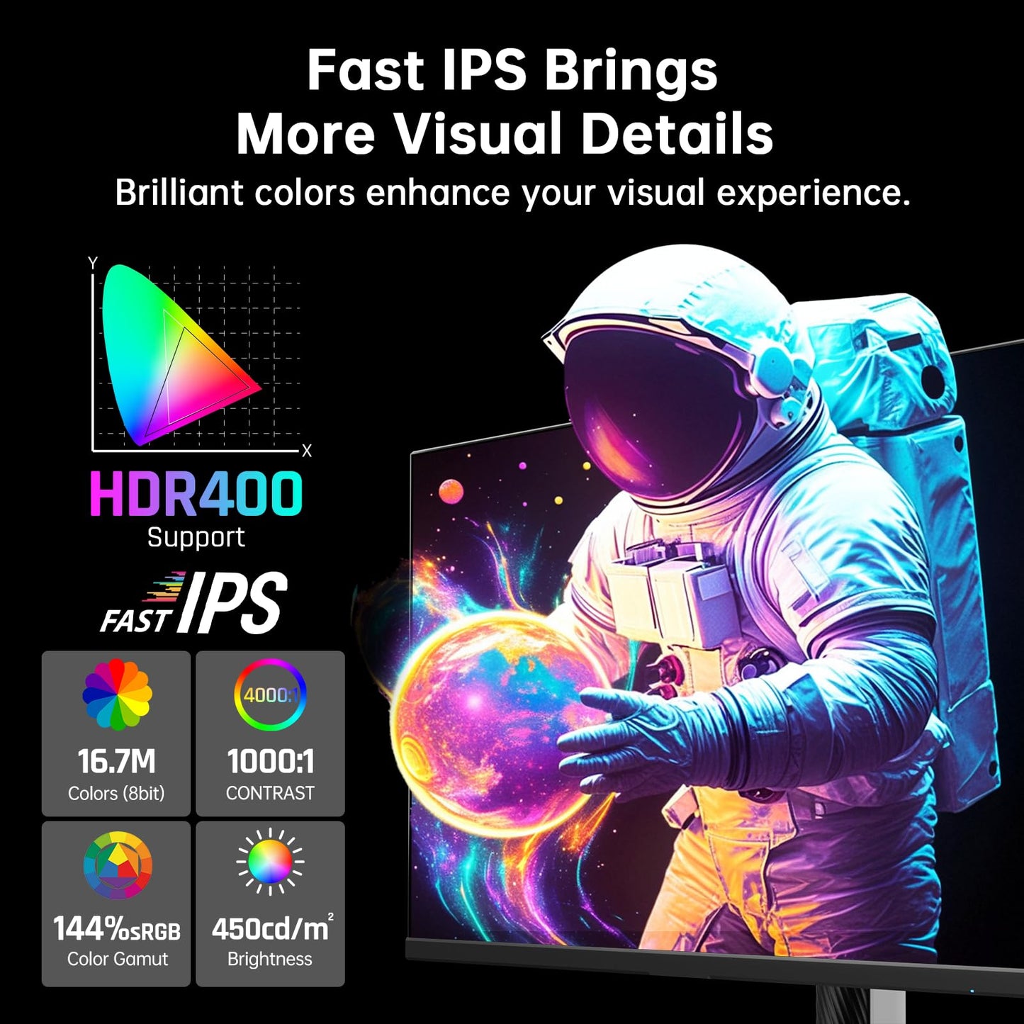 KTC 27 Inch White Gaming Monitor 300Hz/320Hz, QHD 1440P Fast IPS Computer Monitor with Adaptive FreeSync, HDR400, Height/Pivot/Swivel/Tilt Adjustable, DP&HDMI, H27E6