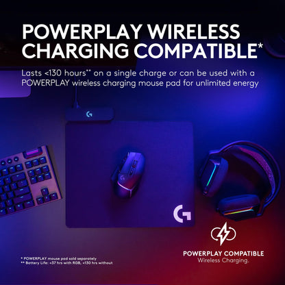 Logitech G502 X Plus Lightspeed Wireless Optical Mouse - LIGHTFORCE hybrid switches, LIGHTSYNC RGB, HERO 25K gaming sensor, compatible with PC - macOS/Windows - Black