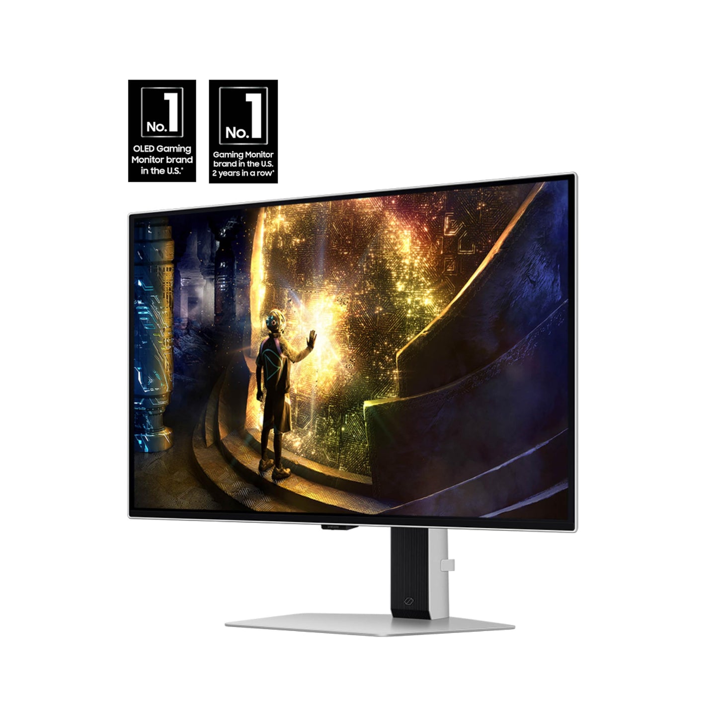 SAMSUNG 27” Odyssey OLED G6 (G61SD) QHD & QD-OLED 240Hz 0.03ms FreeSync Premium Pro Gaming Monitor with Sleek Metal Design, 3 Year Warranty, US, LS27DG610SNXZA, 2024
