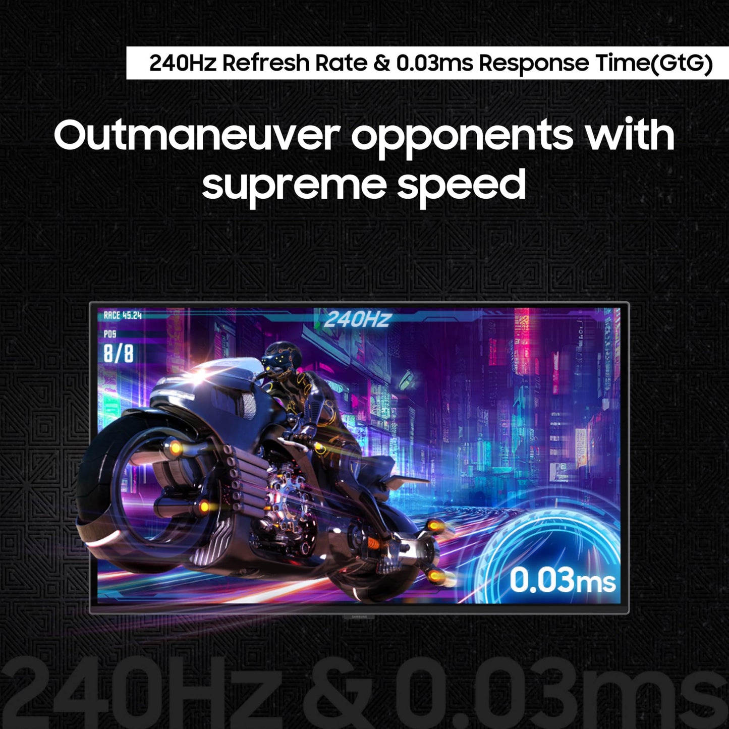 SAMSUNG 27” Odyssey OLED G6 (G61SD) QHD & QD-OLED 240Hz 0.03ms FreeSync Premium Pro Gaming Monitor with Sleek Metal Design, 3 Year Warranty, US, LS27DG610SNXZA, 2024